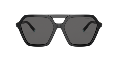Tiffany & Co 0tf4198 8001s4 Geometric Sunglasses In Dark Grey