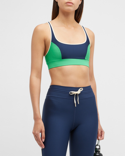 Shop The Upside Kala Rory Sports Bra In Navy