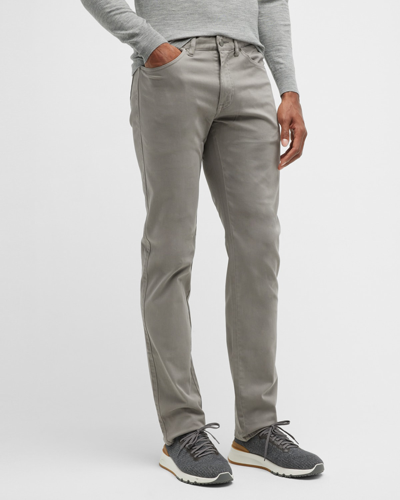 Shop Peter Millar Men's Ultimate Sateen 5-pocket Pants In Gale Grey