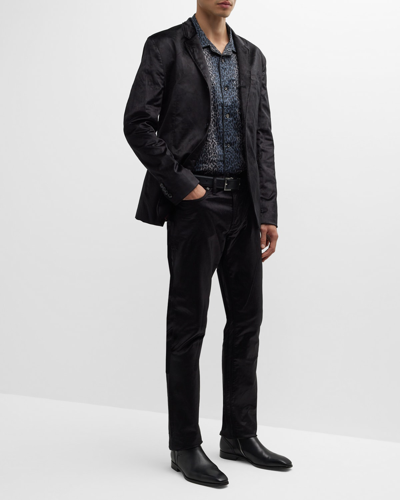 Shop John Varvatos Men's Roberto Soft Cotton-blend Jacket In Black