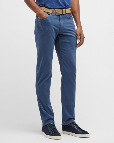 Shop Peter Millar Men's Ultimate Sateen 5-pocket Pants In Navy