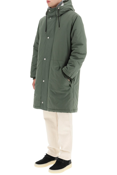 Shop Apc A.p.c. 'hector' Parka In Green