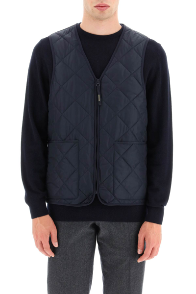 Shop Baracuta 'miller' Quilted Vest In Blue