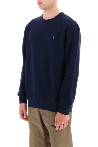 Shop Polo Ralph Lauren Logo Embroidery Sweatshirt