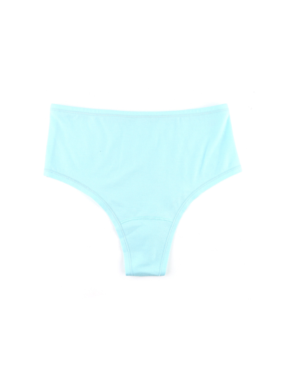 Shop Hanky Panky Playstretch™ Hi-rise Thong In Blue