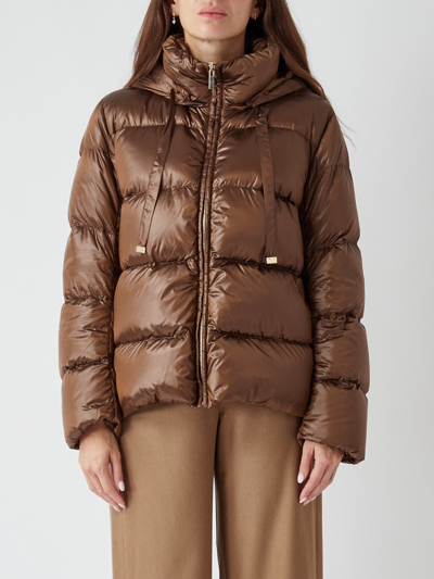 Max Mara The Cube Spaces Down Jacket In Brown | ModeSens