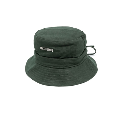 Shop Jacquemus Le Bob Gadjo Bucket Hat In Green