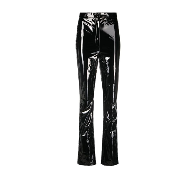 Shop Rotate Birger Christensen Coated Leggings - Women's - Artificial Leather In Black