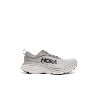 Shop Hoka One One Bondi 8 Sneakers - Men's - Polyester/rubber In Grey