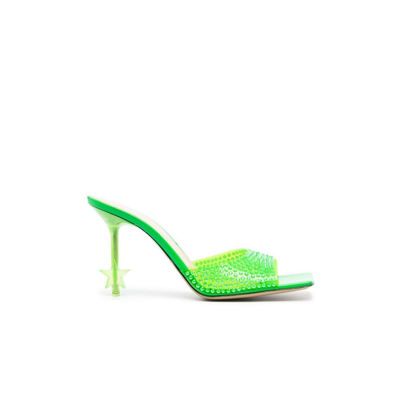 Shop Mach & Mach Green Crystal Star 95 Pvc Mules