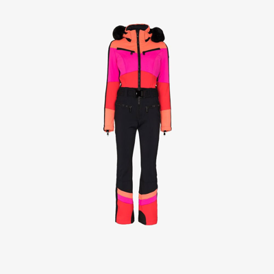 Shop Goldbergh Pink Parry Down Filled Ski Suit