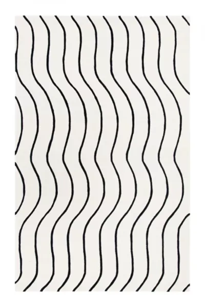 Shop Urban Outfitters Ezra Hand Tufted Rug In Black/white At