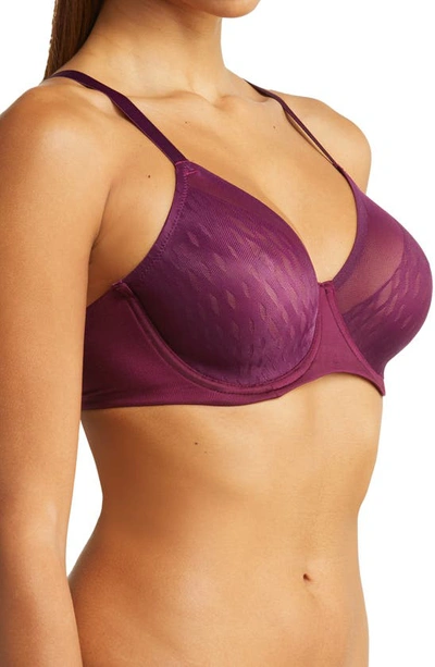 Shop Wacoal Elevated Allure Full Coverage Underwire Bra In Pickled Beet