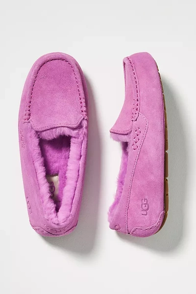 Shop Ugg Ansley Slippers In Purple