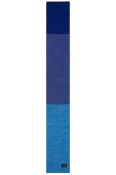 Shop Waste Yarn Project Mimi Scarf In Blue