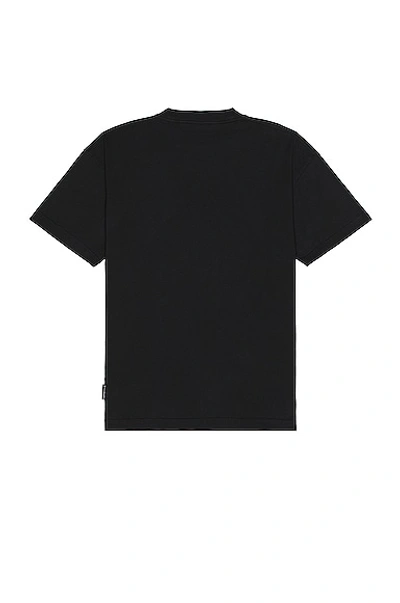 Shop Palm Angels Burning Logo Classic Tee In Black & White