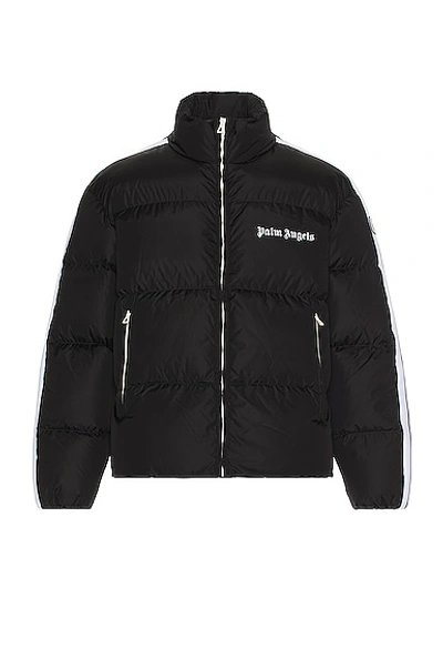 Shop Palm Angels Classic Track Down Jacket In Black & White