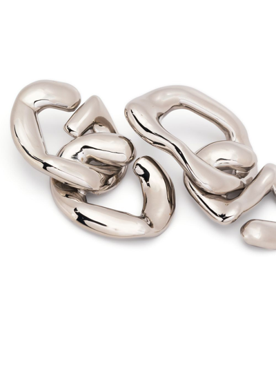 Shop Gcds Logo Earrings In Silver