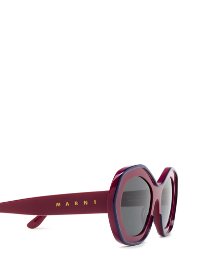 Shop Marni Sunglasses In Bordeuax