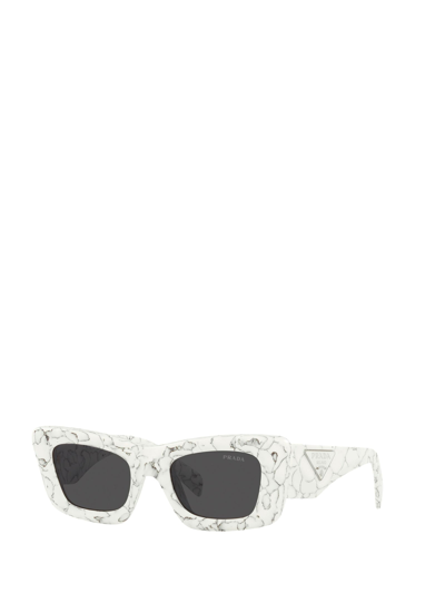 Prada PR 13ZS Sunglasses 17D5S0 Matte White Marble