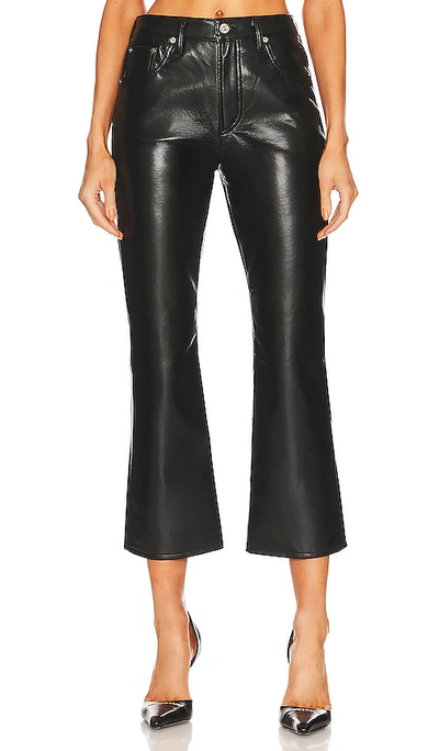 Citizen Of Humanity Isola Cropped Boot Recycled Leather In Black