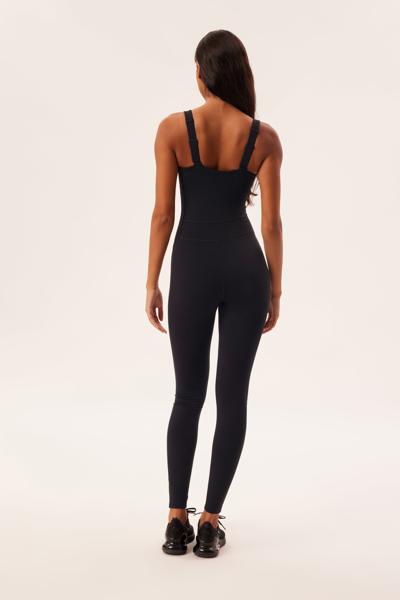 Girlfriend Collective Black Luxe Paneled Unitard