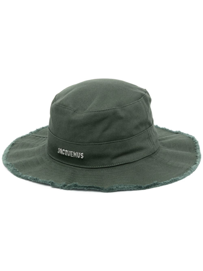 Shop Jacquemus Le Bob Artichaut Bucket Hat In Grün