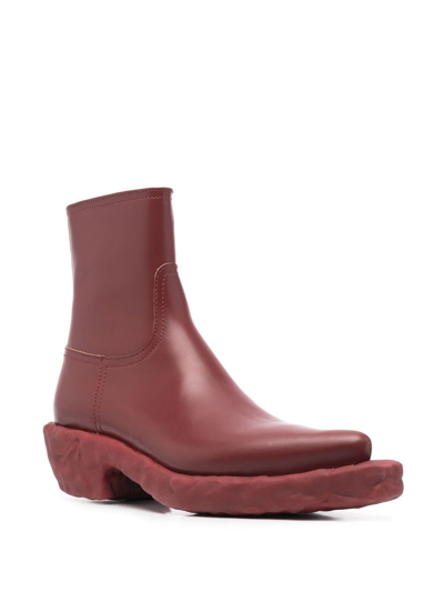Shop Camperlab Venga Leather Boots In Red