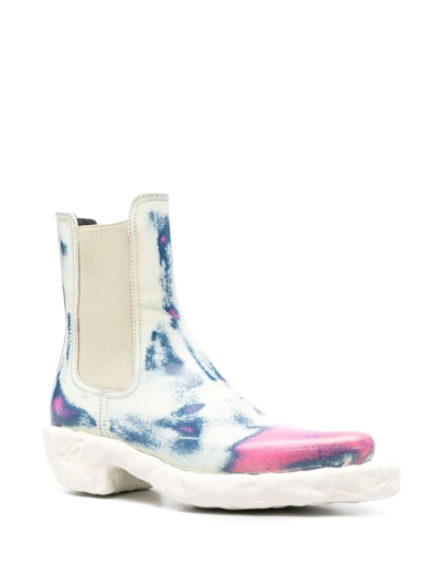 Camperlab Distressed-effect Ankle Boots In Neutrals