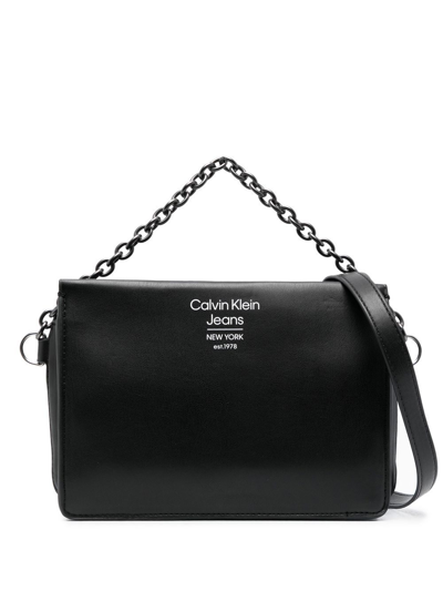 Calvin Klein Chain-link Crossbody Bag In Schwarz | ModeSens