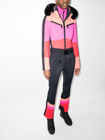 Shop Goldbergh Parry Belted Ski Suit In Pink