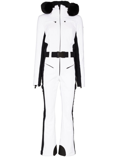 Shop Goldbergh Parry Belted Ski Suit In White