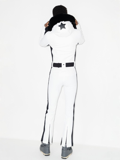 Shop Goldbergh Parry Belted Ski Suit In White