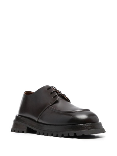 Marsèll Ridged-sole Lace-up Brogues In Brown