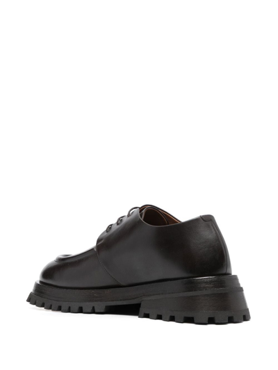 Marsèll Ridged-sole Lace-up Brogues In Brown