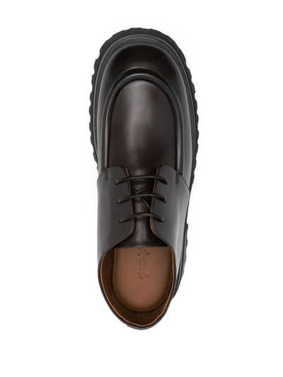 Marsèll Ridged-sole Lace-up Brogues In Brown