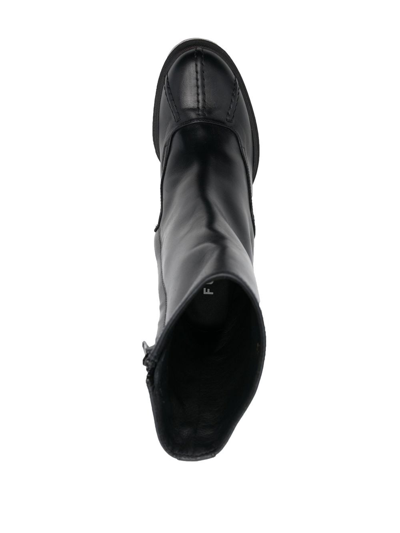 Furla Ankle 90mm Block Heeled Boots In Schwarz