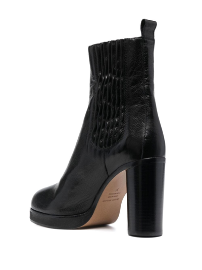 Shop Isabel Marant Lilde 105mm Heeled Ankle Boots In Black