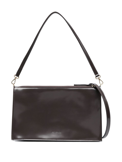 Shop Peter Do Double-strap Shoulder Bag In Braun