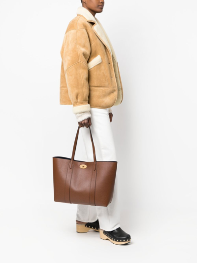 Mulberry Leather Tote-bag In Braun