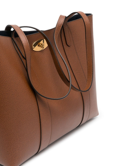 Mulberry Leather Tote-bag In Braun