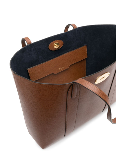 Mulberry Leather Tote-bag In Braun