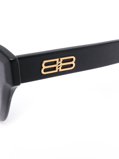 Balenciaga Square-frame Sunglasses In Schwarz