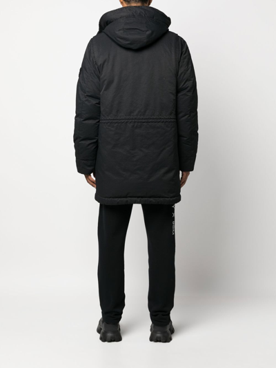 Stone Island Padded Zip-up Jacket In Schwarz