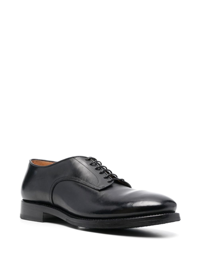 Shop Alberto Fasciani Lace-up Leather Oxford Shoes In Schwarz