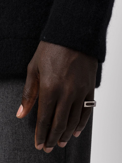 Shop Tom Wood Cut-out Detail Ring In Silber