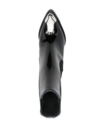 Alexander Mcqueen Alexander Mc Queen Punk 90mm Leather Chelsea Boots In Schwarz