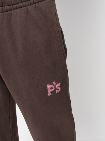 Shop President's Embroidered-logo Track Pants In Braun