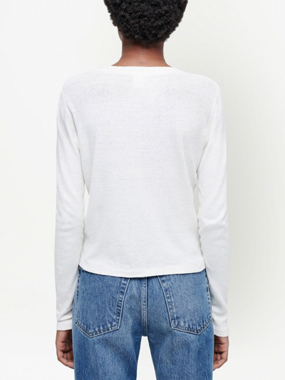 Re/done 90s Baby Long-sleeve T-shirt In Weiss