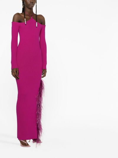 Giuseppe Di Morabito Tie-neck Midi Dress In Rosa